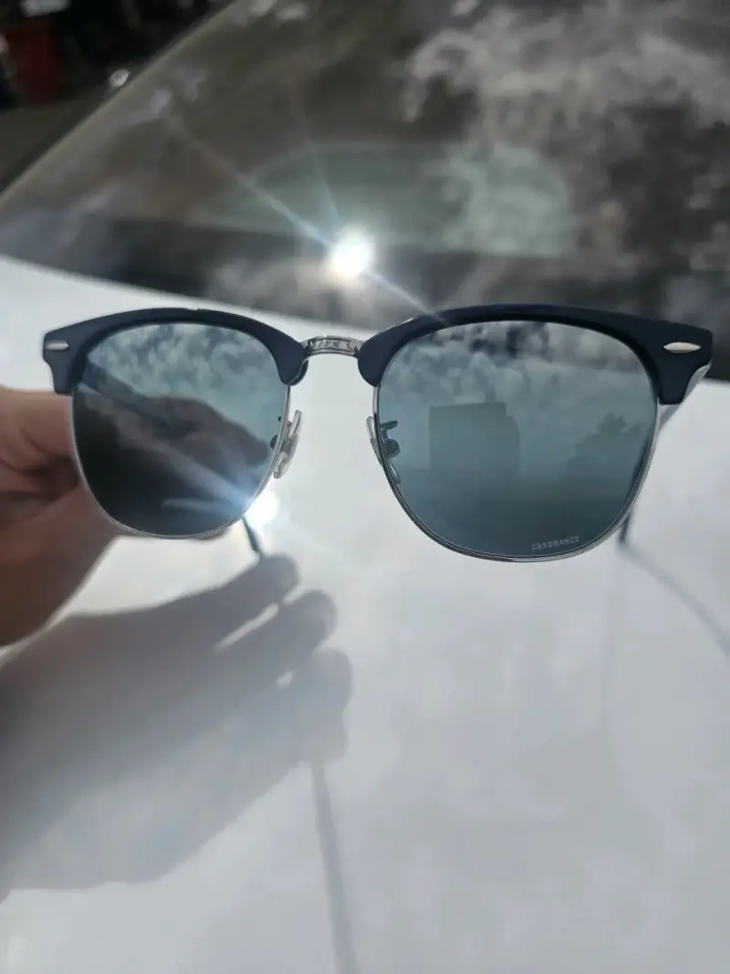 Gafas de sol Ray-Ban polarizadas marco azul - 4