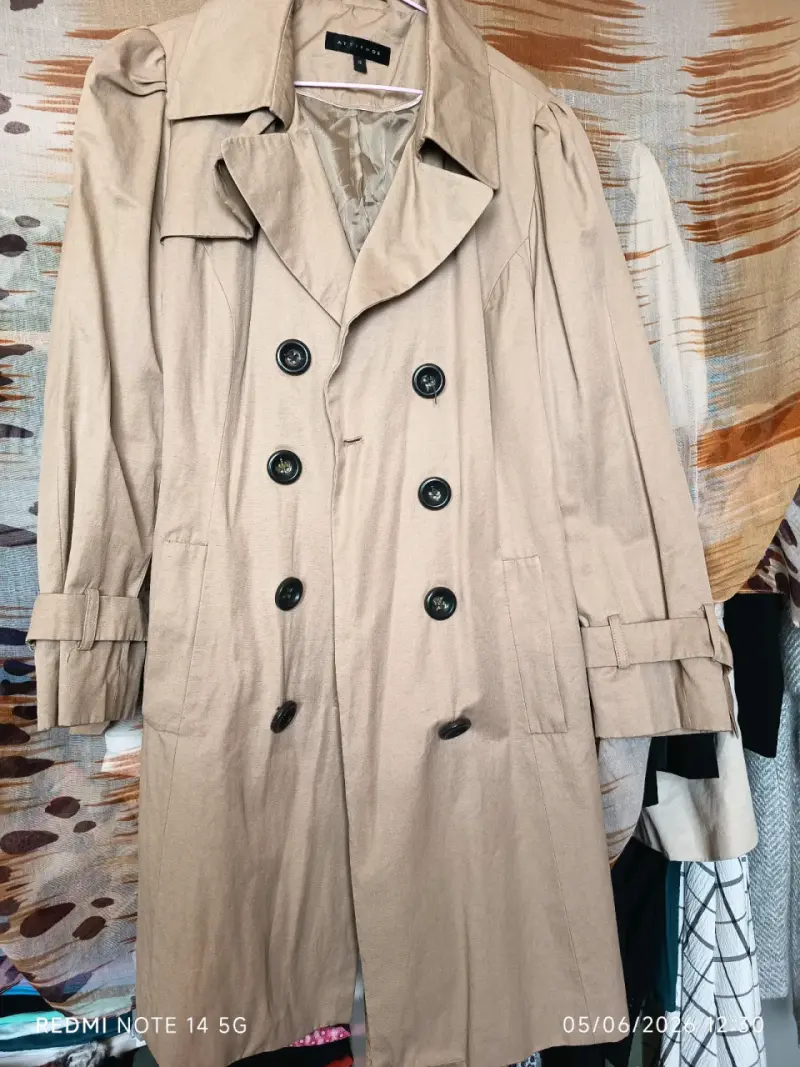 Abrigo trench beige Attitude mujer talla s - 1