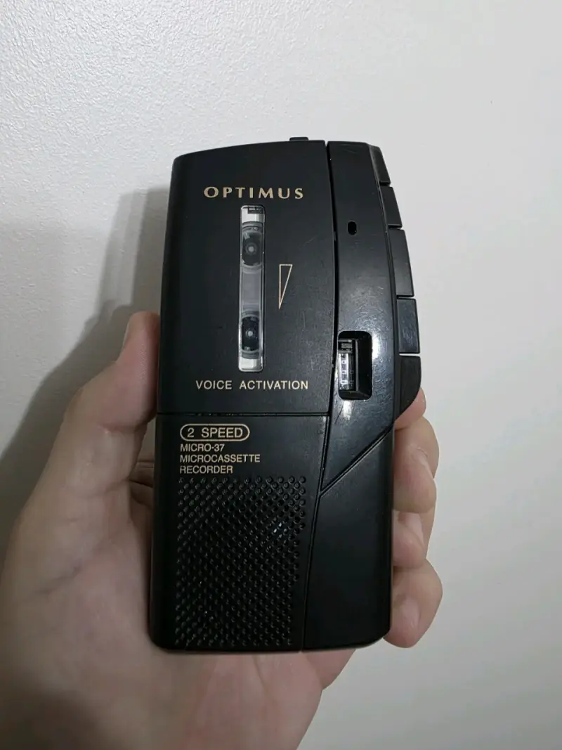 Grabadora Vintage microcassette Optimus Micro-37 - 1