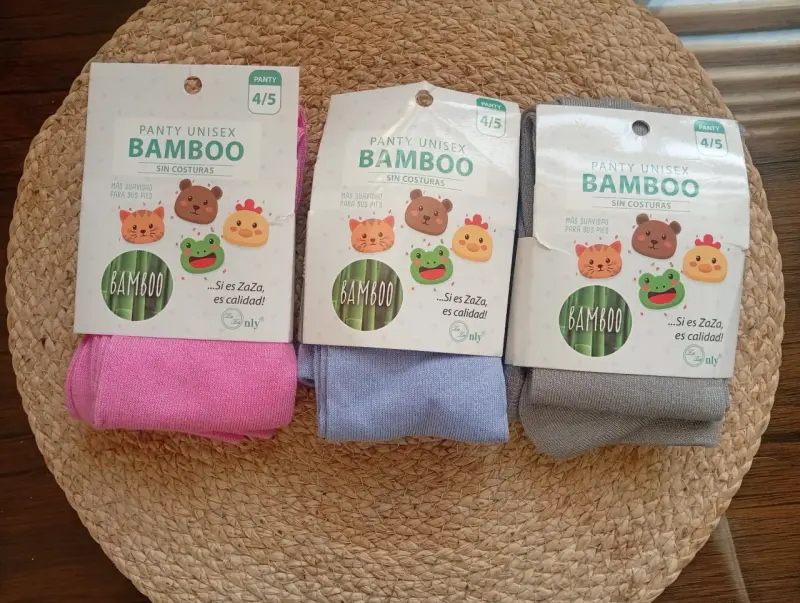 pantys unisex de bambú 3x$10.000