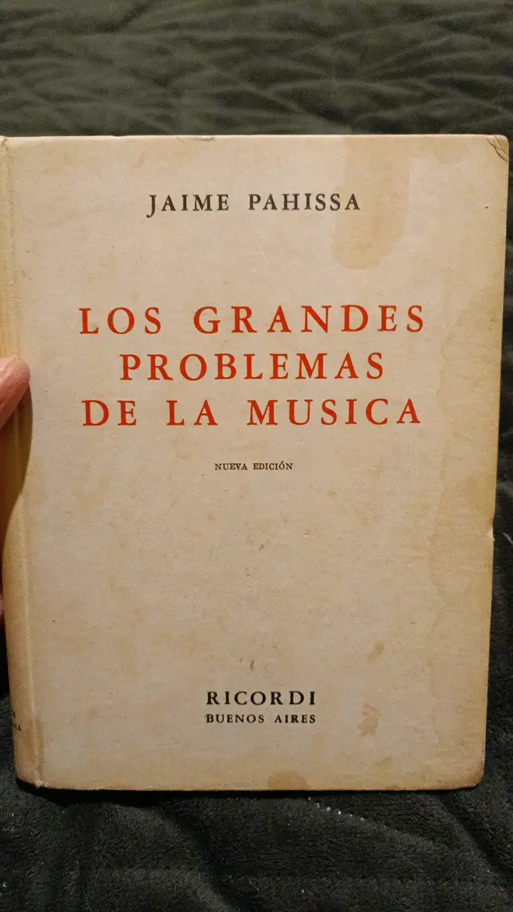 Libro 'Los Grandes Problemas de la Música' de Jaime Pahissa - 1