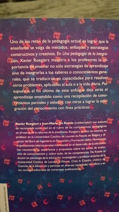 Libro 'Una Pedagogía de la Integración' de Xavier Roegiers - miniatura 2