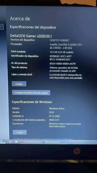 Laptop HP con teclado retroiluminado rojo - miniatura 3