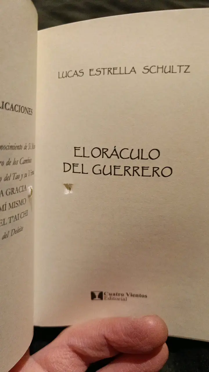 Libro El Oráculo del Guerrero de Lucas Estrella - 3