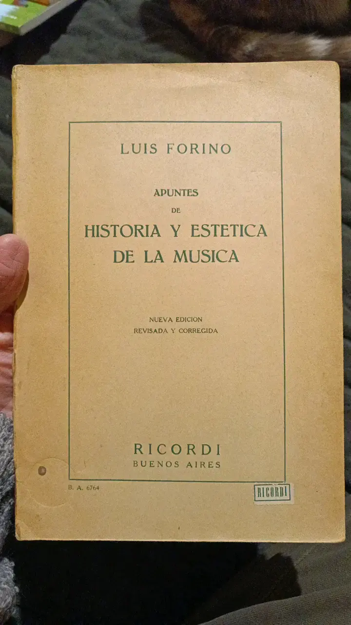 Libro 'Apuntes de Historia y Estética de la Música' - 1