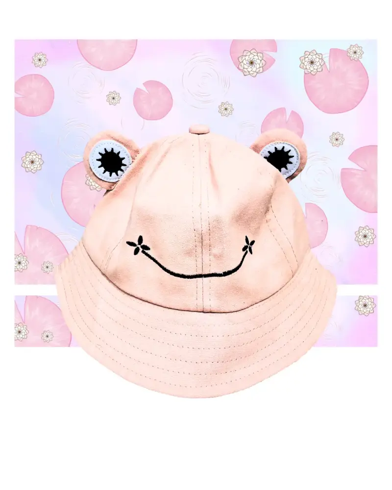 Gorro rana rosita / bucket hat - 1