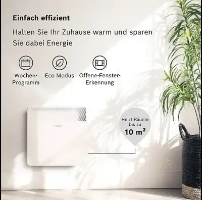 Nuevo!!! Calefactor Bosch HC4000-10 1000W - miniatura 5