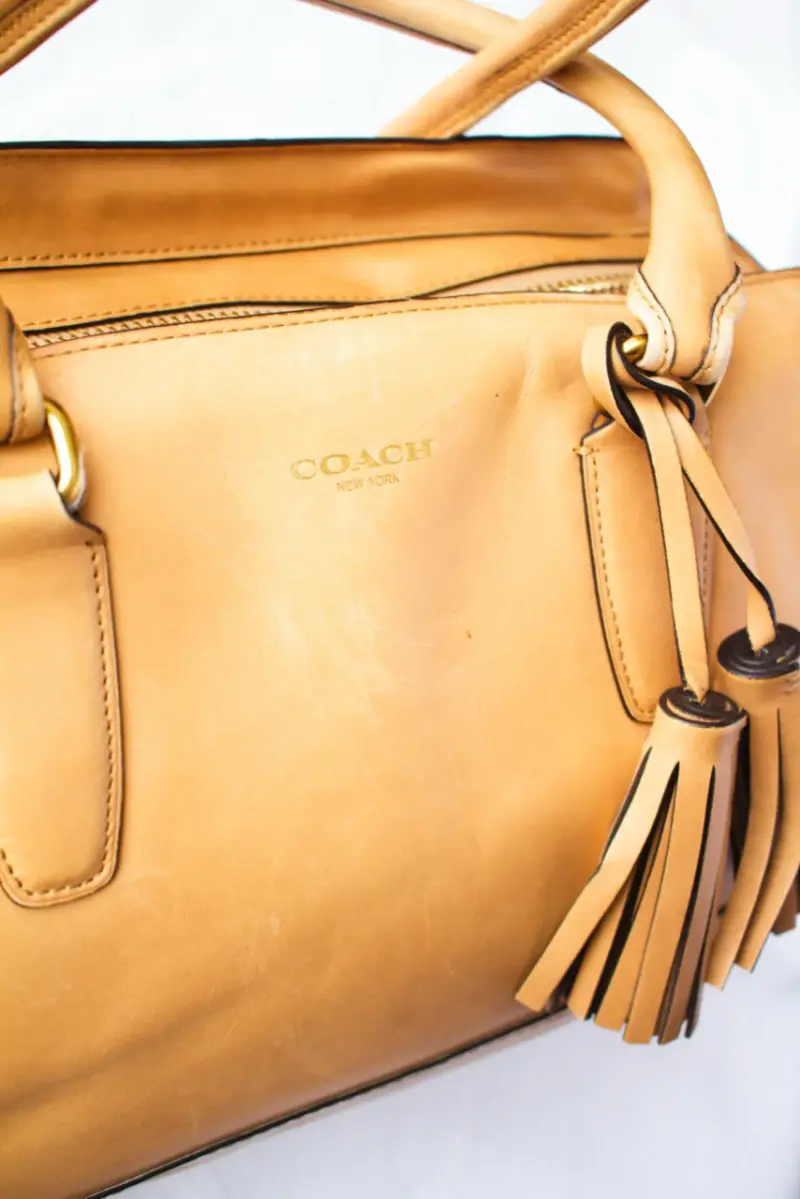 Bolso de cuero Coach camel - 2