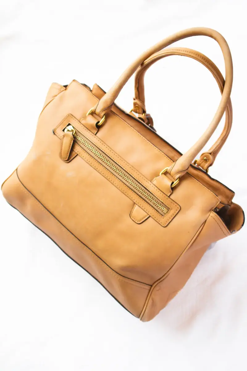 Bolso de cuero Coach camel - 3
