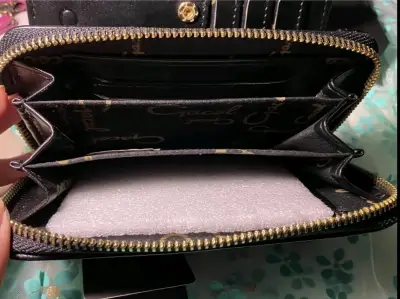 Cartera negra de cuero marca Gacel - miniatura 3