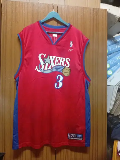 Camiseta NBA Sixers roja talla 2XL - miniatura 1