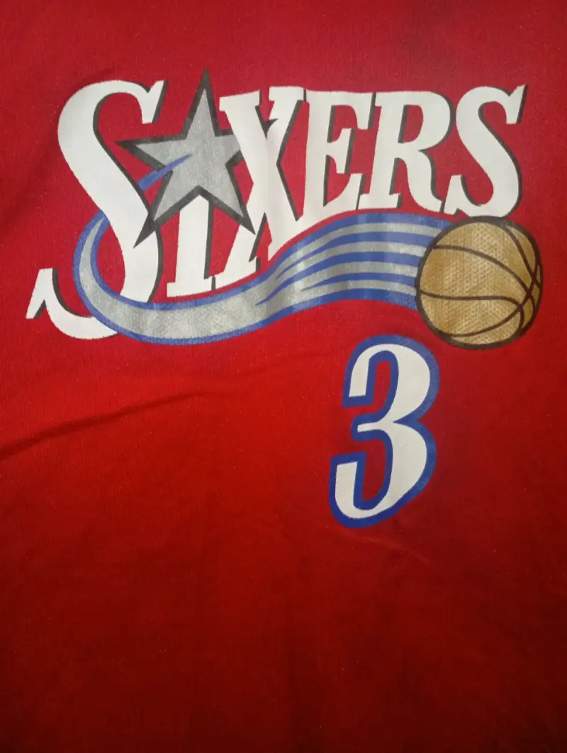 Camiseta NBA Sixers roja talla 2XL - 2