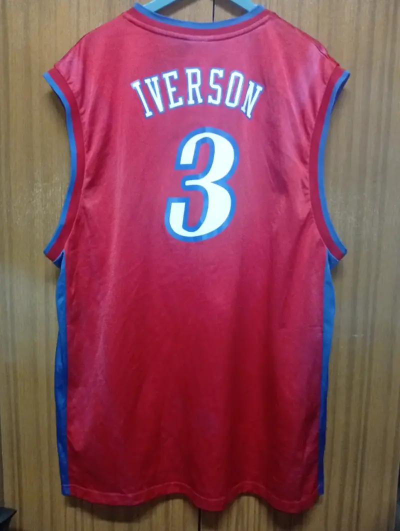 Camiseta NBA Sixers roja talla 2XL - 3