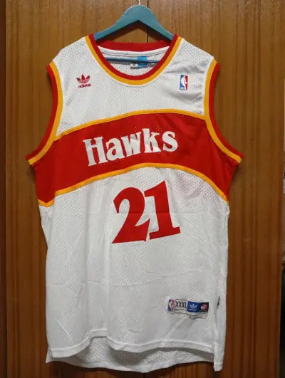 Camiseta NBA Hawks Adidas retro - miniatura 1