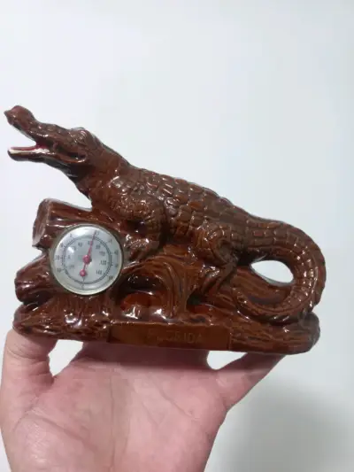 Termómetro de Cerámica Caimán Florida Vintage - miniatura 1