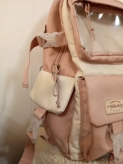 Mochila Head rosa kawai - miniatura 3