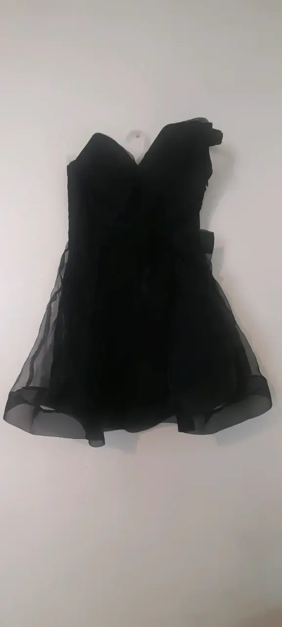 Vestido negro elegante de fiesta - 2