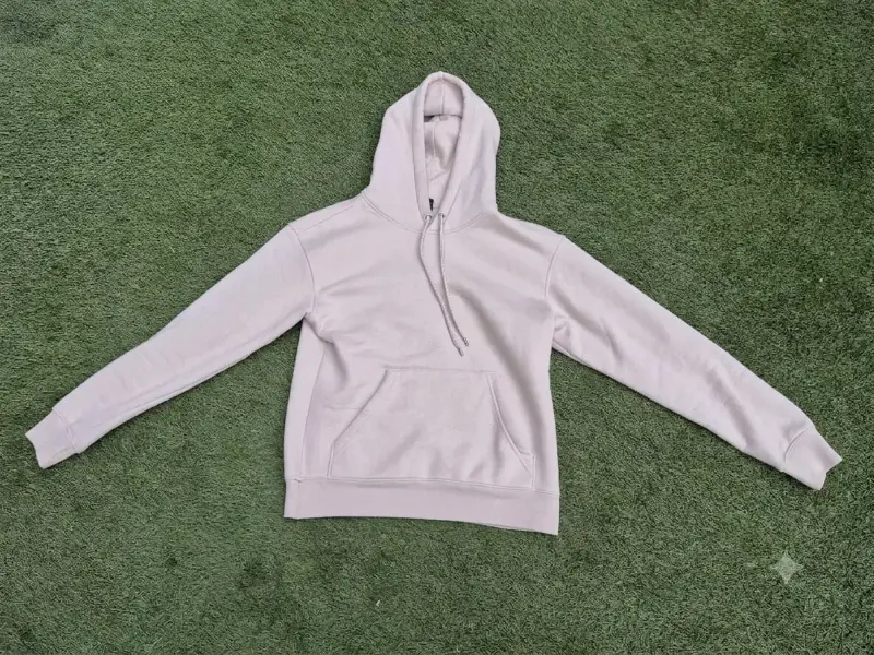 Polerón hym con capucha unisex color beige - 1