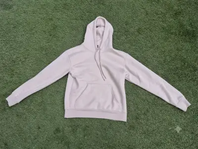 Polerón hym con capucha unisex color beige - miniatura 1