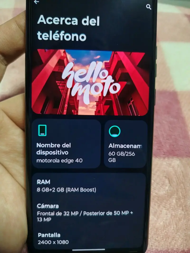 Smartphone Motorola Edge 40 256GB