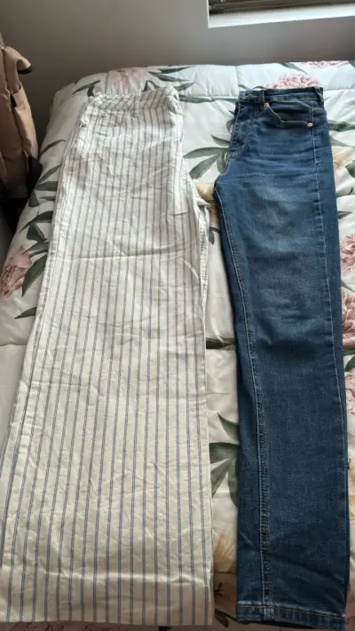 Lote de pantalones de mezclilla y rayas a 4000 c/u - miniatura 1