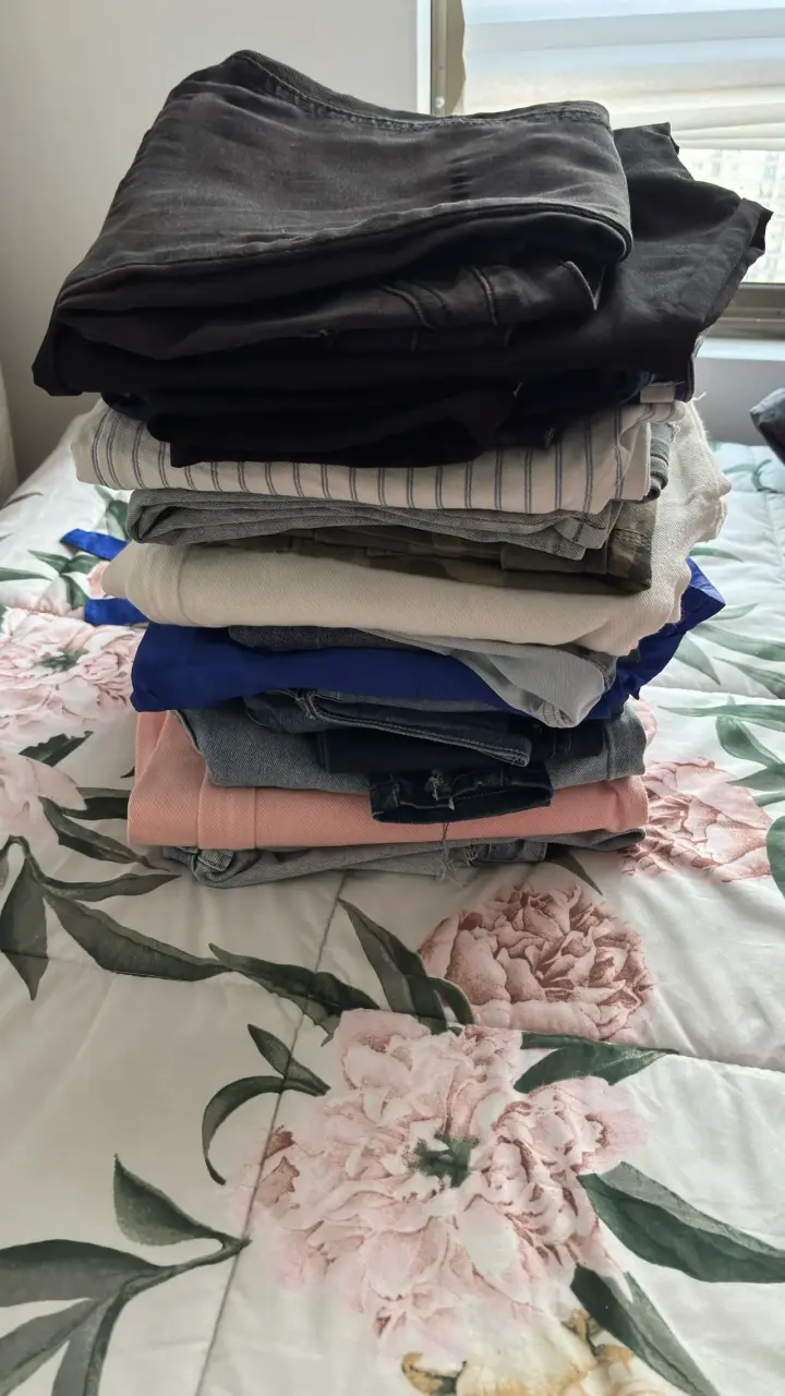 Lote de pantalones de mezclilla y rayas a 4000 c/u - 3