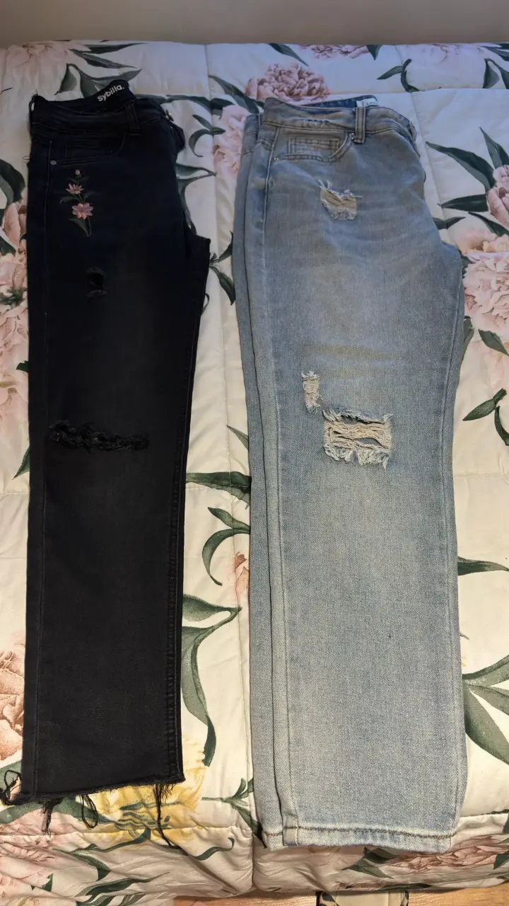 Lote de pantalones de mezclilla y rayas a 4000 c/u - 5