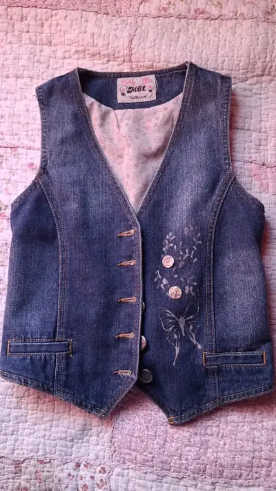 Chaleco denim yk2 vintage (2da foto outfit inspo) - miniatura 1