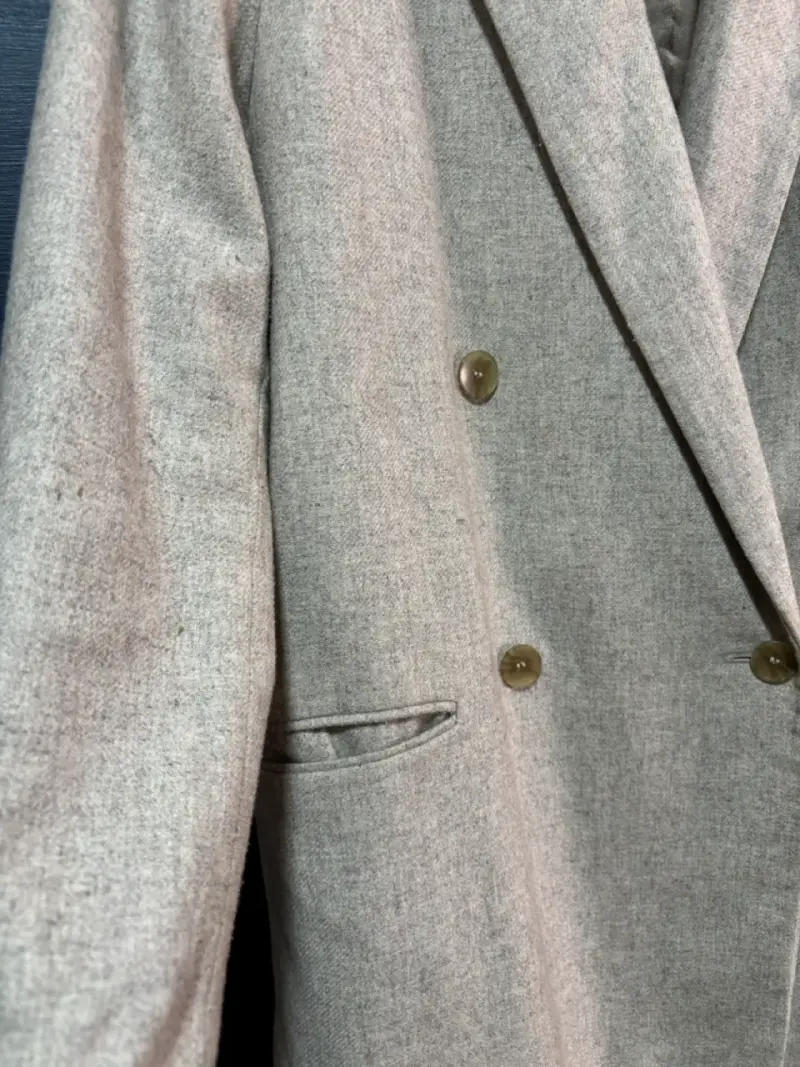 Blazer gris MNG de lana para mujer - 2