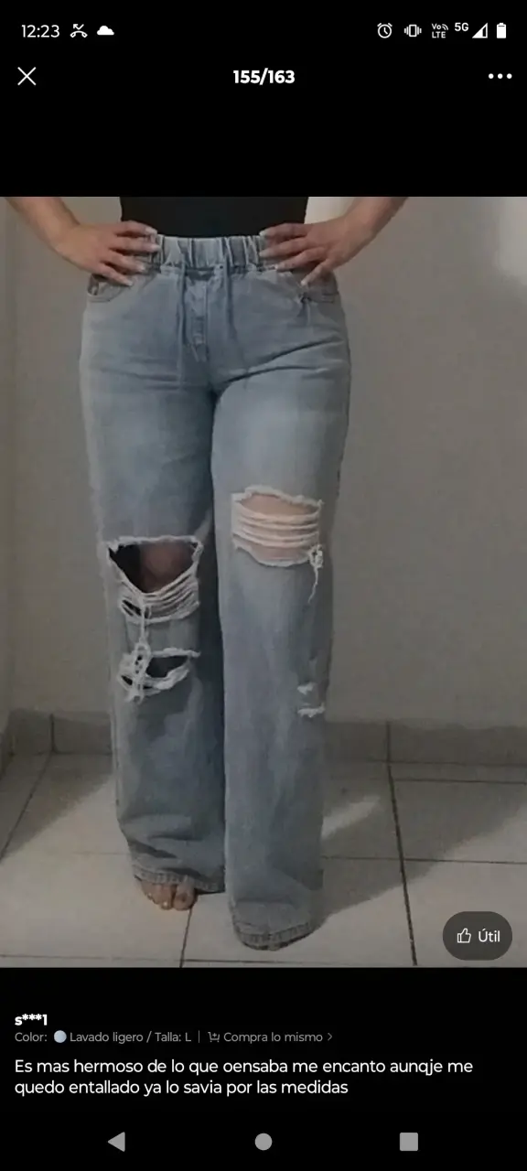 Jeans SHEIN SXY con desgarrado y cintura elástica - 2