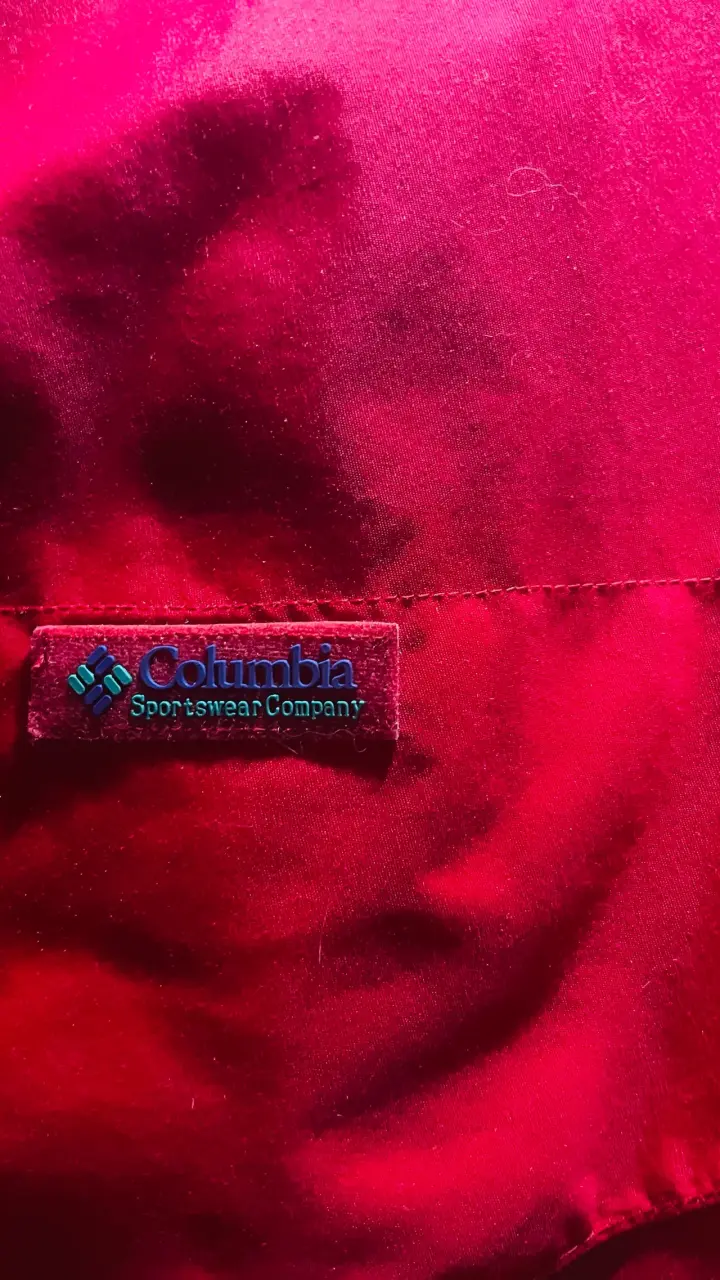 Chaqueta columbia impermeable rojo cereza fosfores - 2