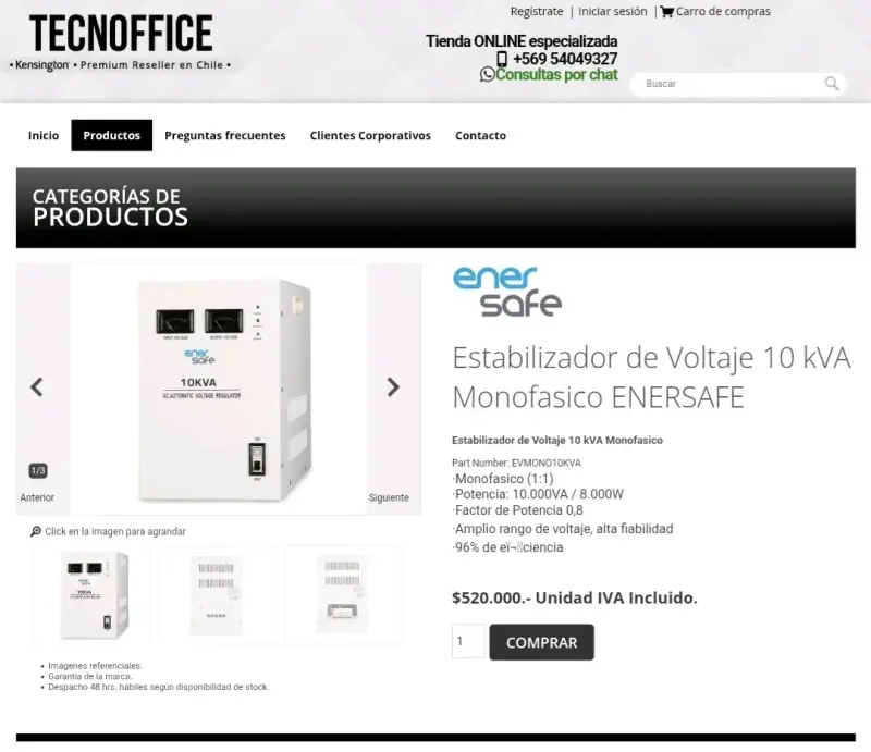 Regulador de voltaje automático ZTY-10KVA - 5