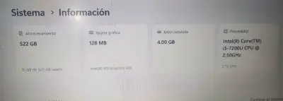 Notebook Dell Inspiron 14 batería nueva disco ssd - miniatura 2