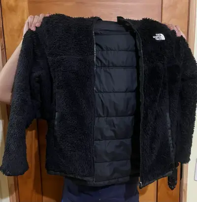 Chaqueta negra The North Face con capucha - miniatura 3
