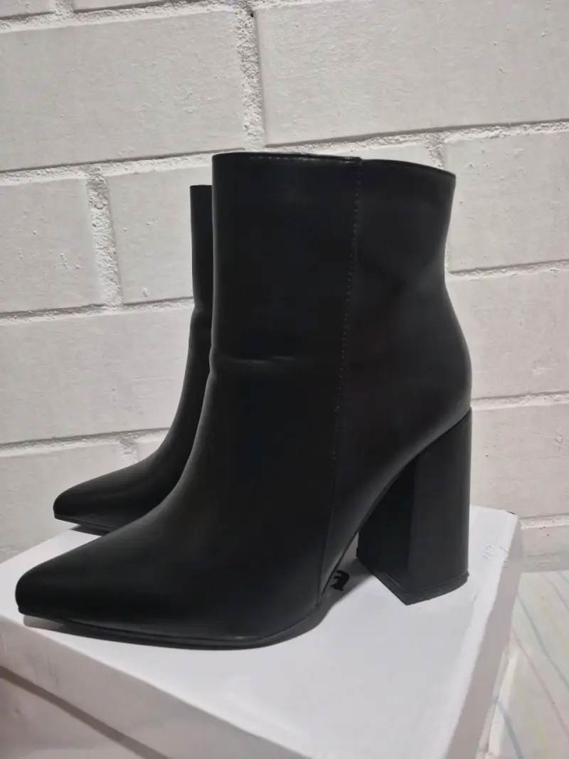 Botas de eco cuero negras - 3