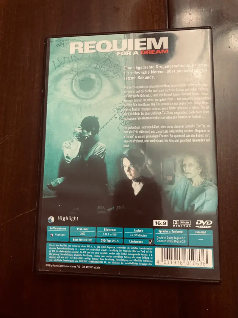 DVD Requiem for a Dream de Darren Aronofsky - 3