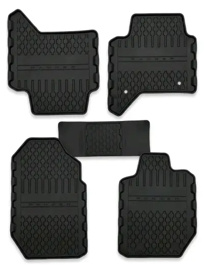 Alfombras de goma para Ford Ranger xlt 3.2 2020 - miniatura 1