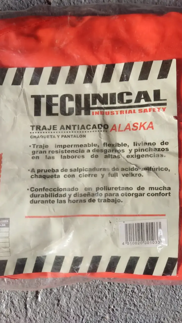 Traje impermeable naranja talla XL - 2