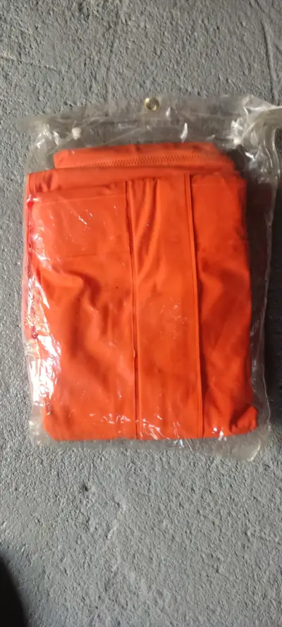 Traje impermeable naranja talla XL - miniatura 3