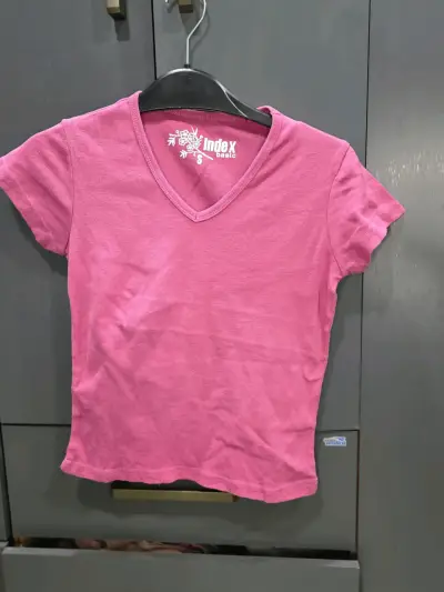 Polera rosa Index básica para mujer - miniatura 1