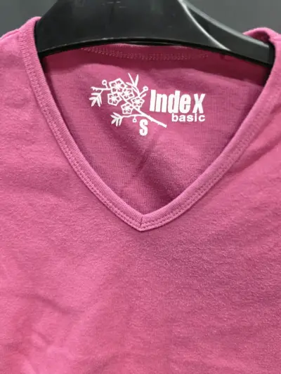 Polera rosa Index básica para mujer - miniatura 2