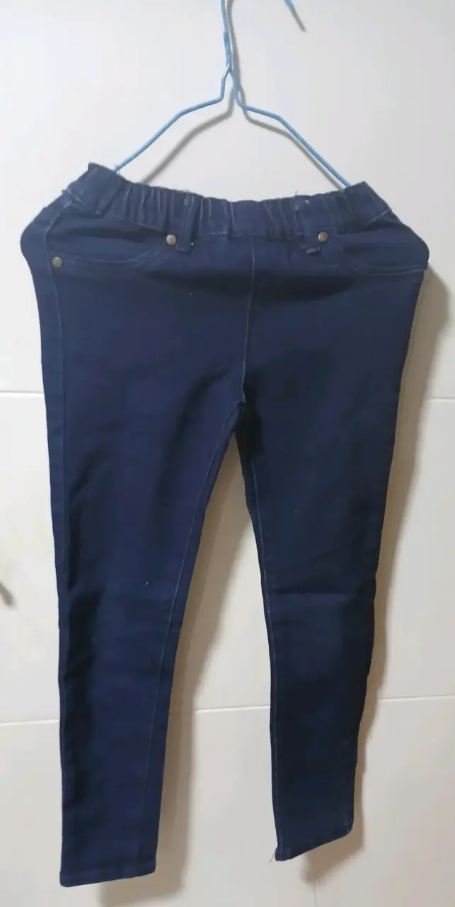 Pantalones leggins azul oscuro para niña