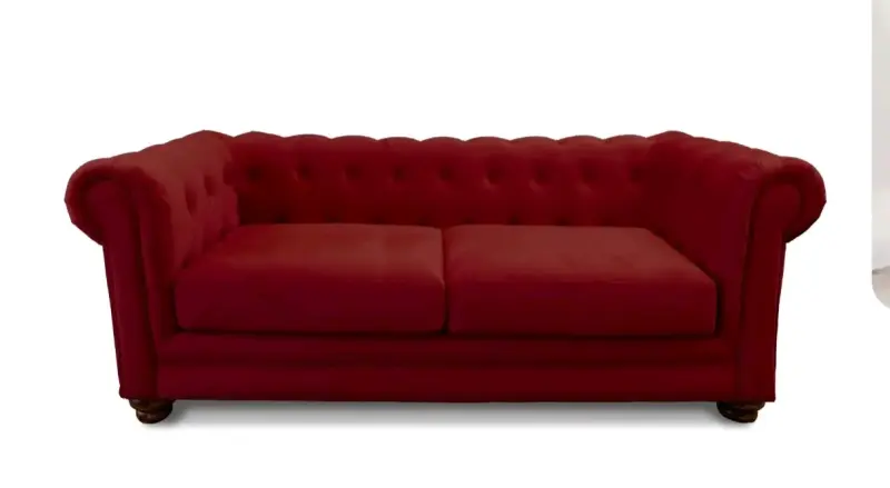 Sofá Florencia 3 cuerpos, Latam Home, color rojo - 3