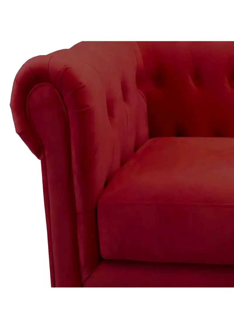 Sofá Florencia 3 cuerpos, Latam Home, color rojo - 4