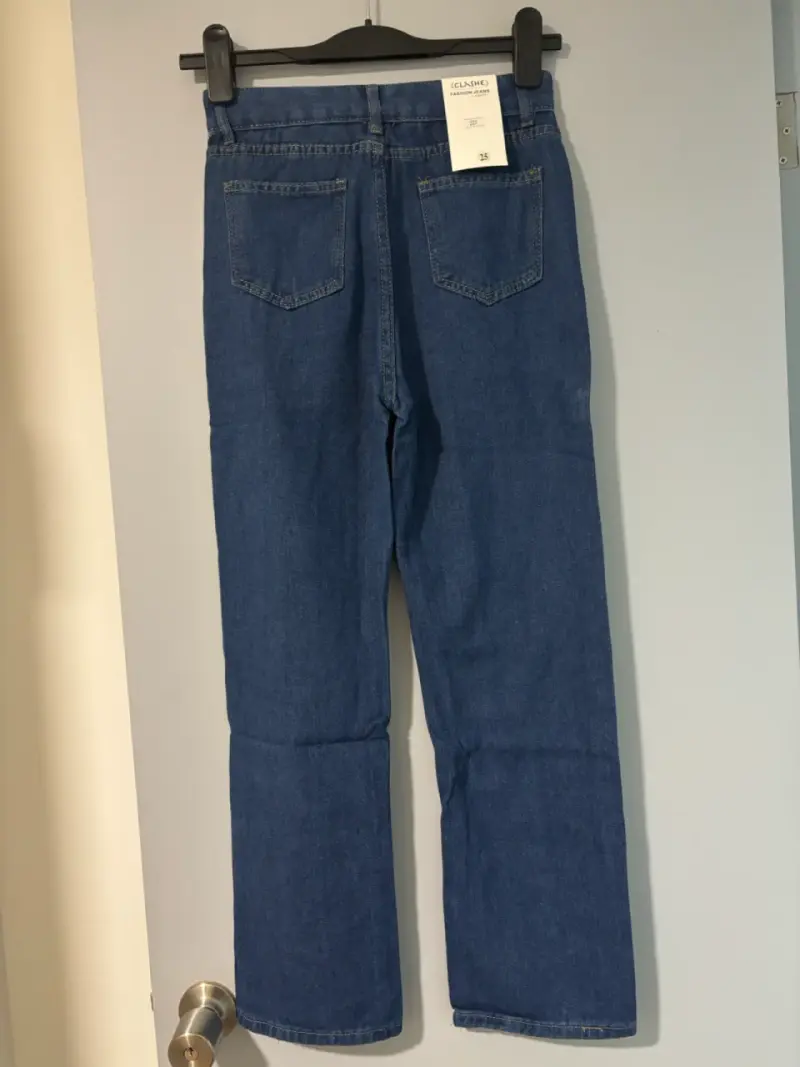 Jeans azul mezclilla rígida - 2