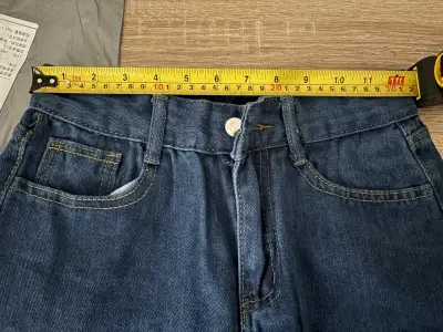 Jeans azul mezclilla rígida - miniatura 3