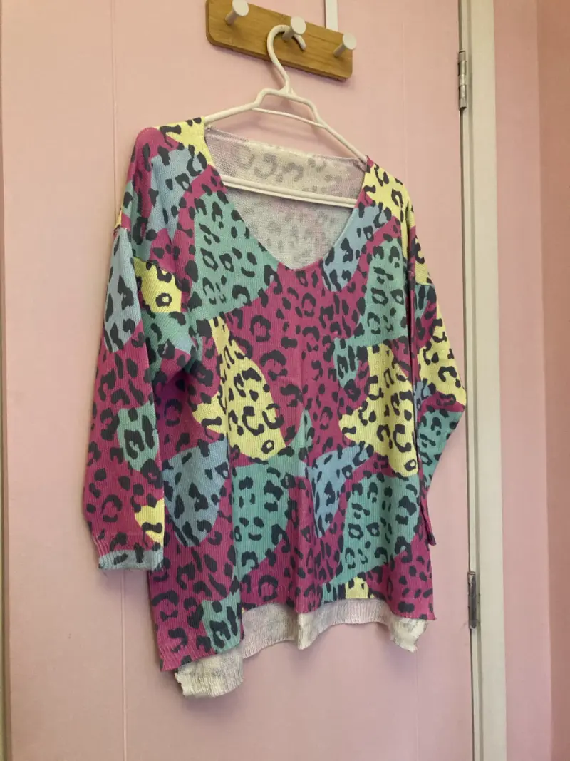 Sweater estampado animal print multicolor