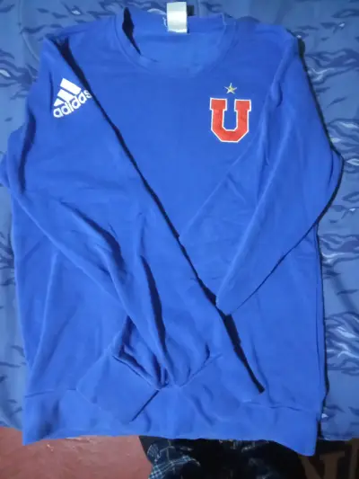 Polerón azul Adidas de la U de chile talla S - miniatura 1