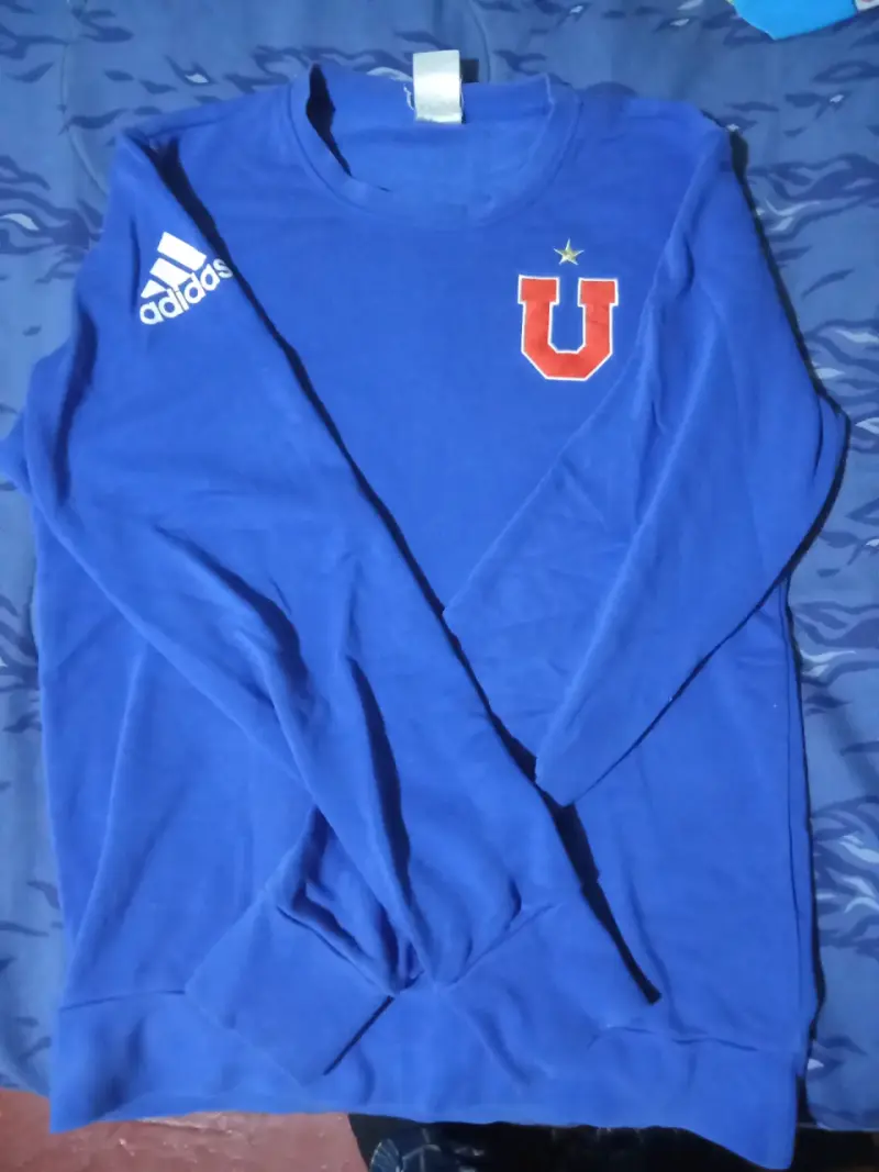 Polerón azul Adidas de la U de chile talla S - 2