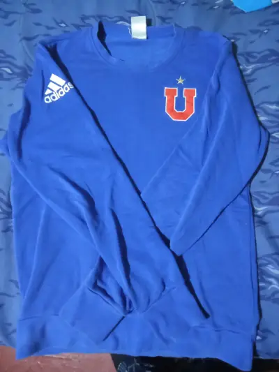 Polerón azul Adidas de la U de chile talla S - miniatura 2